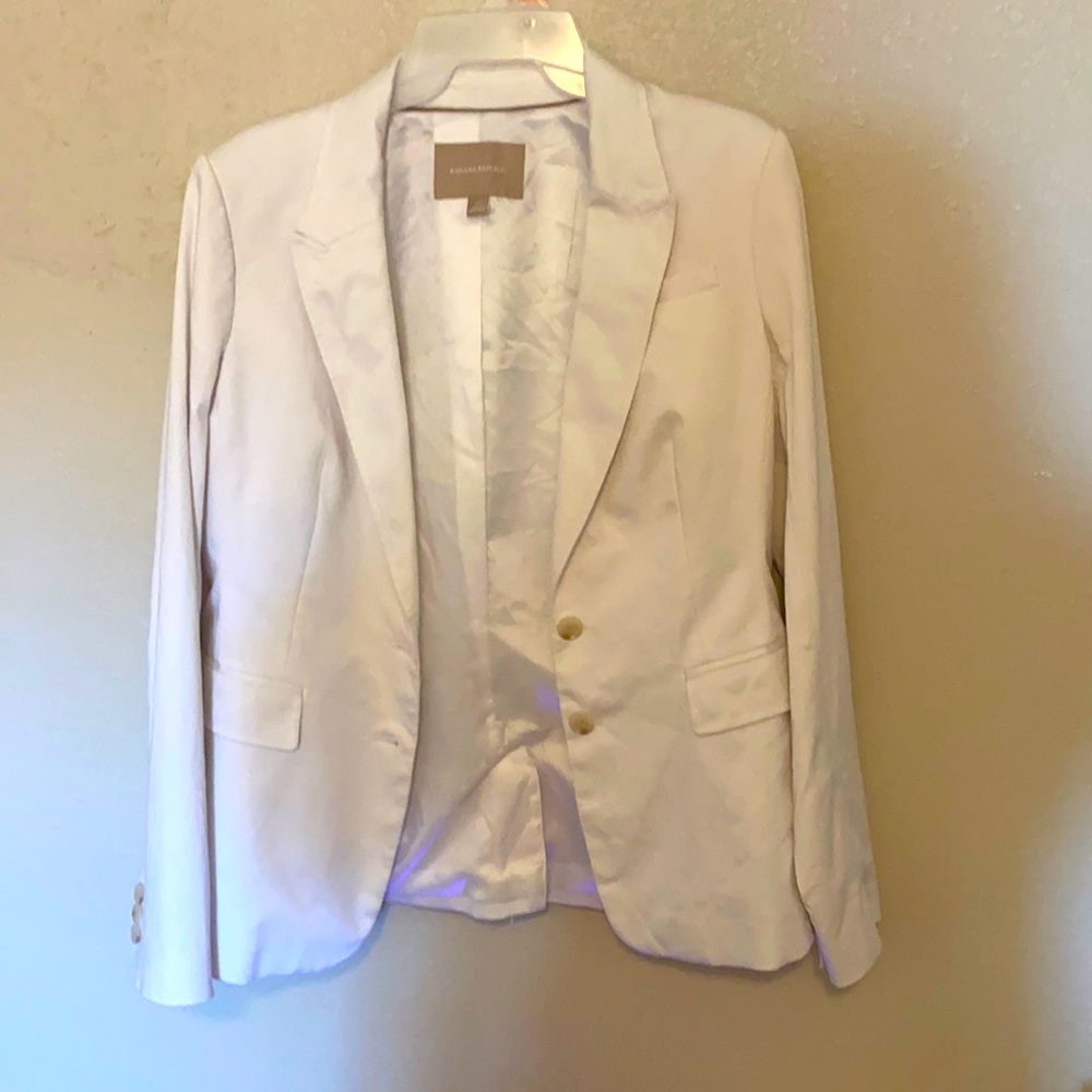 Banana republic white blazer